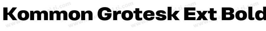 Kommon Grotesk Ext Bold字体转换